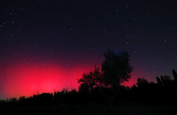 Hrvaška, Bale, 19. januar 2026Aurora Borealis vidna v južni Istri.