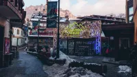Italija, Cortina d'Ampezzo.Slovenska hiša v Cortini d'Ampezzo.