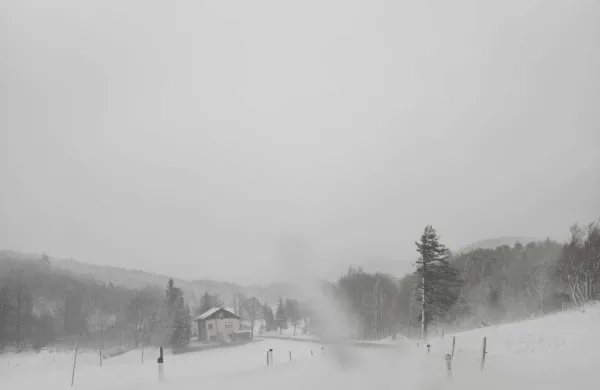 Sneg pobelil tudi dele Primorske