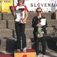 Na stopničkah sta bili absolutno najhitrejša in tretja, Katja Stanonik in Sergeja Lipušček, dijakinja in profesorica