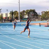 Udeleženka DP na Bonifiki je bila tudi legenda svetovne atletike Marlene Ottey (v ospredju)