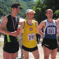 Trojica najhitrejših, z leve: Janez Justin ml., Marjan Zupančič, Martin Štendler