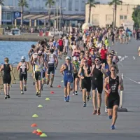 Tekaški del triatlona je potekal na semedelski promenadi