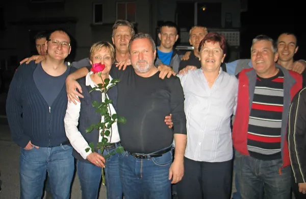 Emil Rojc je sinoči tako proslavil začetek svojega drugega županskega mandata 
