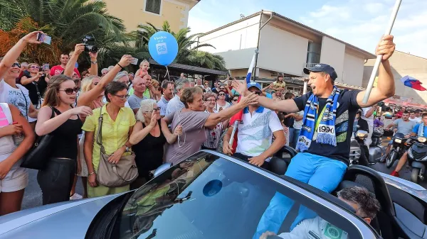Sprejem srebrnega Žbogarja v Izoli (foto)
