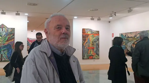 Emerik Bernard je bil nad razstavo v  prestižnem  kulturnem 
centru Circulo de Bellas Artes navdušen. 