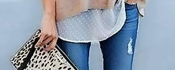 Tudi v ohlapnem puloverju smo lahko videti elegantne.