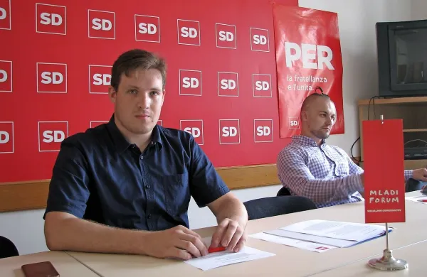 Jaka Mermolja (levo) in David Klemenc