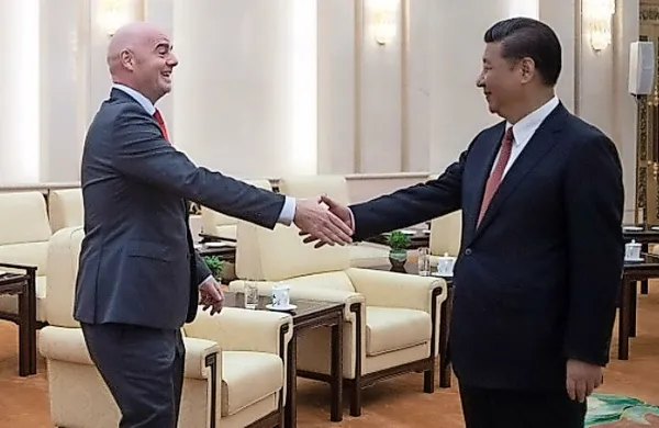 Xi Jinping in Gianni Infantino