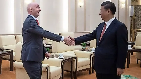 Xi Jinping in Gianni Infantino