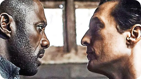 Revolveraša v Temnem stolpu igra Idris Elba, mož v črnem je 
Mathew McConaughey. 