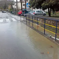 Strunjan spet pod vodo.