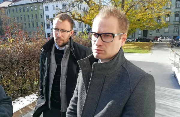 Zagovornika Lucije in Andreja Lovšina, Iztok Ščernjavič (levo) 
in Dean Babič. 