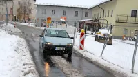   Po “dopustih” je novembra presenetil sneg, a vozniki so se na 
opustelem gradbišču znašli.