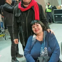 Koncert je obiskal tudi pevec Lado Leskovar z ženo Verico. 