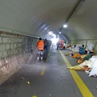 Goriški predor Bombi so izpraznili in zaprli