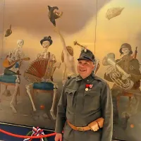 Nova velika pridobitev v pomniku  je slika Rudija Španzla  Ples 
življenja in smrti.