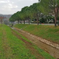 Voda v strugi Olmskega potoka je končno bistra. 