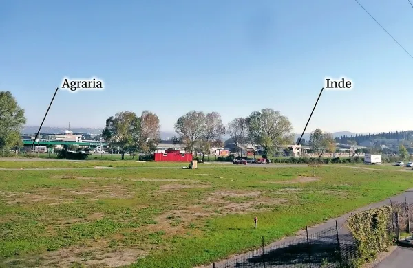 Zemljišča, kjer bodo v prihodnje uredili razvojno-raziskovalno 
središče, se nahajajo nasproti Agrarie in Indeja, loči pa jih 
kanal Badaševica. 



 

