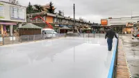 Drsališče je bilo včeraj že skoraj pripravljeno za jutrišnjo 
otvoritev. 