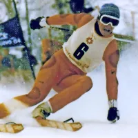 Jure Franko na olimpijski veleslalomski tekmi. 