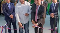 Mediteranski center zdravja so odprli (z leve): Bogdan 
Gabrovec, Boštjan Šimunič, Rado Pišot, Boris Popovič in 
Matjaž Vogrin. 
