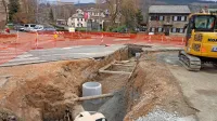 V sklopu gradnje krožišča pri Blagovnici, ki se je začela konec 
novembra,  bodo med drugim prenovili tudi vodovod.