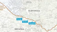 Nova državna meja med Slovenijo in Hrvaško je nekaj 
zaselkov na levem bregu Dragonje pustila na hrvaški strani.