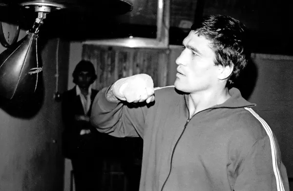 Mate Parlov med pripravami v Lipici leta 1975.