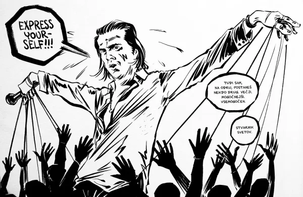 Nick Cave med koncertom v Kleistovem stripu ...