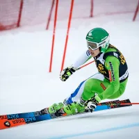 Tina Robnik je bila s sedmim mestom slovenska veleslalomska junakinja. 