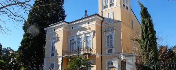 Vilo Polli, ki se danes imenuje Villa Venezia,  si je leta 1898 dal postaviti livar Arturo Polli. To je zadnja vila, ki je 
nastala v Gorici ob koncu 19. stoletja. Čeprav  vsebuje veliko ornamentike, ki nakazuje pohod libertyja na 
območju današnje Italije, se s svojo razgibanostjo še vedno navezuje na vile, ki so nastajale v zadnji četrtini 19. 
stoletja.