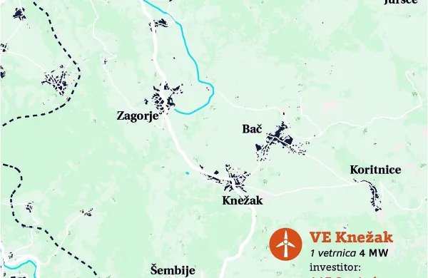 Avstrijsko-slovensko podjetje AAE Gamit d.o.o. načrtuje v 
bližini vasi Parje in Knežak  vetrnice z močjo štirih megavatov. 