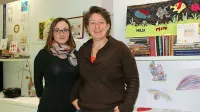 Vodja postojnske Točke moči dr. Nina Vanita Hočevar (desno) 
s sodelavko Petro Gavranović. 