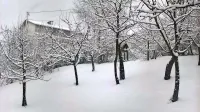  Obilna snežna pošiljka je pobelila dobršen del Slovenije.