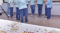 Medicinske sestre in tehniki v izolski bolnišnici so se pridružili 
stavkajočim v drugih javnih zavodih s področja zdravstva.   