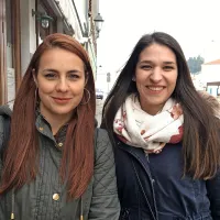 Lara Bešić in Manca Anko sta z Gorenjske prišli na izlet v Piran.