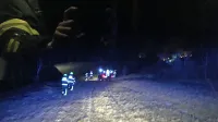 Gasilce je med gašenjem pri enajstih stopinjah pod ničlo brila še 
orkanska burja.