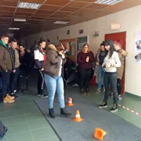 Tretješolci Biotehniške šole Šolskega centra Nova Gorica so med drugim poskusili  očala za prikaz 
alkoholiziranosti oziroma vpliva prepovedanih drog na vidno zaznavanje.