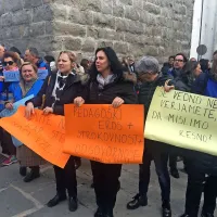 Učitelji in vzgojitelji na protestnih shodih, tudi v Kopru