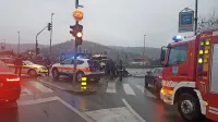 V nesreči se je 23-letna voznica iz Lucije huje poškodovala.