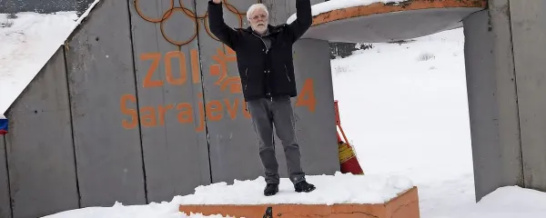 Zdravko Primožič se je po 34 letih vrnil na prizorišče olimpijskih iger v Sarajevu. 