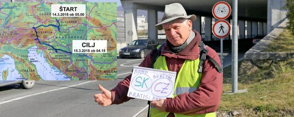 V 24 urah je preštopal deset držav