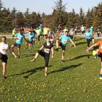 Skupinsko grevanje pred 42-kilometrsko preizkušnjo