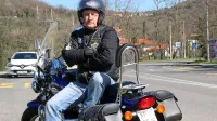 Stipe Vincek na svojem 800-kubičnem suzukiju marauder.