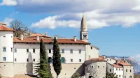 Štanjelski grad bo današnji posvet o gradovih pričakal s sveže  
obnovljenim pročeljem. 