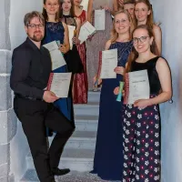 Finalisti godal in strunskih glasbil so se srečali v vili Vipolže. 

