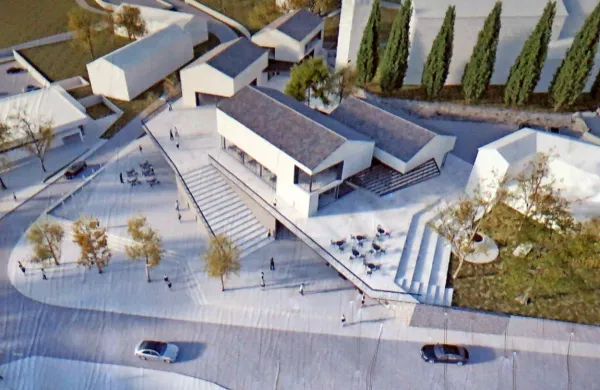 Takšna je idejna zasnova trga, ki ga je pripravilo podjetje 
Arhipelag. 