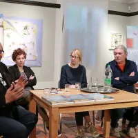 Z leve: Klavdij Tutta, Katarina Brešan, Ana Zavrtanik Ugrin in 
Vladimir Peruničič  