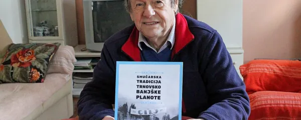 Rajmund Kolenc - pobudnik in glavni pisec knjige o smučarski tradiciji Trnovsko-Banjške planote